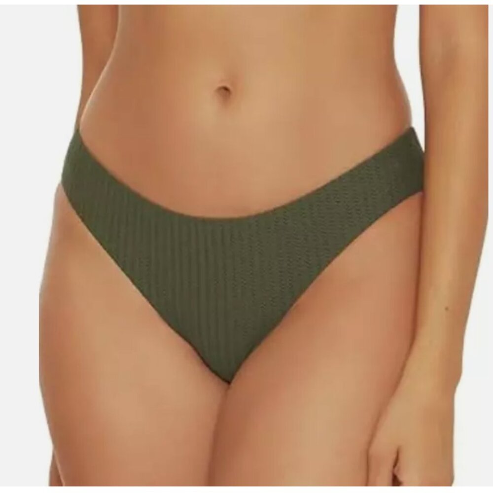 BECCA by Rebecca Virtue Line in The Sand Adela Rib Hipster Cactus Size L 00060